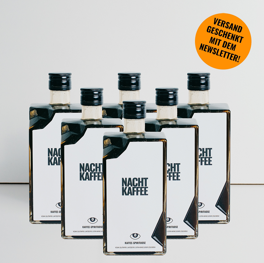 NACHTKAFFEE, Kaffee-Spirituose (Liquid Cocaine), 700ml - 6er